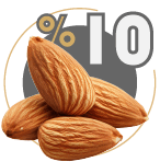 10 درصد بادام
