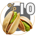 10 درصد پسته