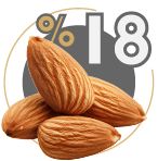 18درصد بادام