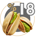 18 درصد پسته