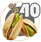 40 درصد پسته
