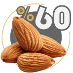 60 درصد بادام