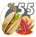 55 درصد پسته زعفرانی